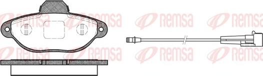 Remsa 0414.01 - Тормозные колодки, дисковые, комплект unicars.by