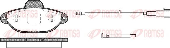 Remsa 0414.21 - Тормозные колодки, дисковые, комплект unicars.by