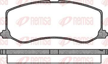 Remsa 0410.00 - Тормозные колодки, дисковые, комплект unicars.by