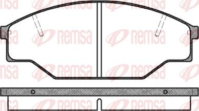 Remsa 0412.00 - Тормозные колодки, дисковые, комплект unicars.by