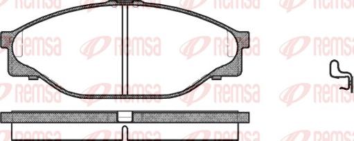 Remsa 0412.20 - Тормозные колодки, дисковые, комплект unicars.by