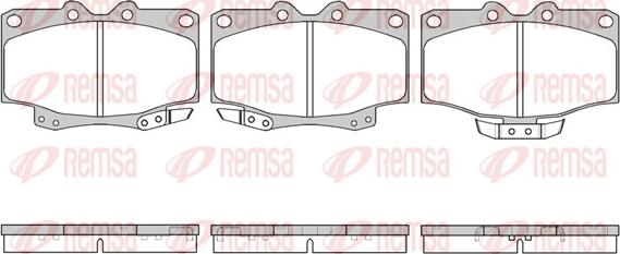 Remsa 0430.04 - Тормозные колодки, дисковые, комплект unicars.by