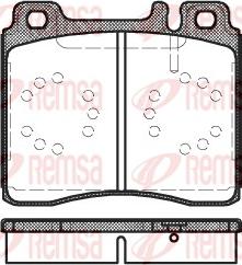 Remsa 0420.00 - Тормозные колодки, дисковые, комплект unicars.by