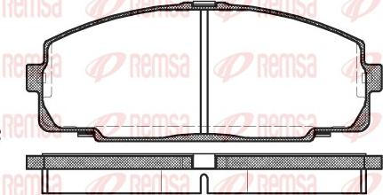 Remsa 0421.00 - Тормозные колодки, дисковые, комплект unicars.by