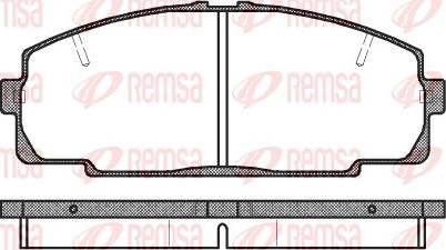 Remsa 0421.20 - Тормозные колодки, дисковые, комплект unicars.by