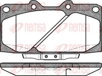 Remsa 0599.04 - Тормозные колодки, дисковые, комплект unicars.by