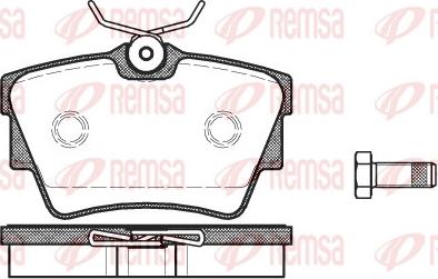 Remsa 0591.10 - Тормозные колодки, дисковые, комплект unicars.by