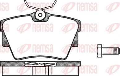 Remsa 0591.30 - Тормозные колодки, дисковые, комплект unicars.by