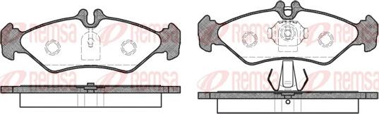 Remsa 0579.00 - Тормозные колодки, дисковые, комплект unicars.by