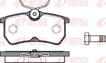 Remsa 0693.00 - Тормозные колодки, дисковые, комплект unicars.by