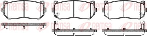 Remsa 0649.02 - Тормозные колодки, дисковые, комплект unicars.by