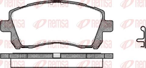 Remsa 0655.02 - Тормозные колодки, дисковые, комплект unicars.by