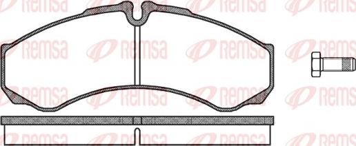 Remsa 0651.10 - Тормозные колодки, дисковые, комплект unicars.by