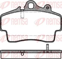 Remsa 0653.00 - Тормозные колодки, дисковые, комплект unicars.by