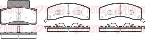 Remsa 0616.02 - Тормозные колодки, дисковые, комплект unicars.by