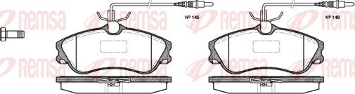 Remsa 0634.04 - Тормозные колодки, дисковые, комплект unicars.by