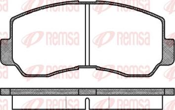 Remsa 0094.40 - Тормозные колодки, дисковые, комплект unicars.by