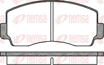 Remsa 0094.00 - Тормозные колодки, дисковые, комплект unicars.by