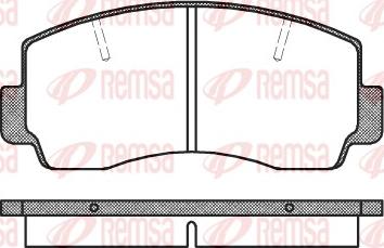 Remsa 0094.20 - Тормозные колодки, дисковые, комплект unicars.by