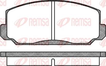 Remsa 0098.00 - Тормозные колодки, дисковые, комплект unicars.by