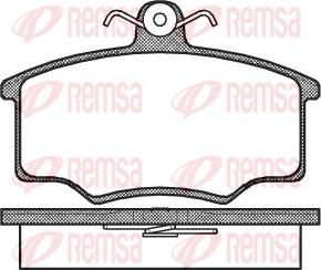 Remsa 0046.00 - Тормозные колодки, дисковые, комплект unicars.by