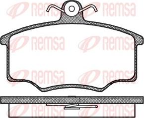 Remsa 0046.20 - Тормозные колодки, дисковые, комплект unicars.by