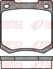 Remsa 0040.00 - Тормозные колодки, дисковые, комплект unicars.by