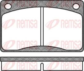 Remsa 0042.30 - Тормозные колодки, дисковые, комплект unicars.by