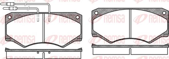 Remsa 0047.04 - Тормозные колодки, дисковые, комплект unicars.by