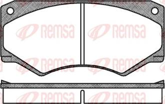 Remsa 0047.00 - Тормозные колодки, дисковые, комплект unicars.by