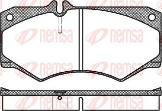 Remsa 0047.30 - Тормозные колодки, дисковые, комплект unicars.by