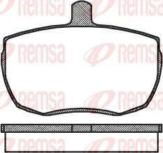 Remsa 0056.00 - Тормозные колодки, дисковые, комплект unicars.by