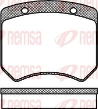 Remsa 0051.00 - Тормозные колодки, дисковые, комплект unicars.by