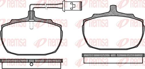 Remsa 0057.02 - Тормозные колодки, дисковые, комплект unicars.by