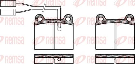 Remsa 0006.01 - Тормозные колодки, дисковые, комплект unicars.by