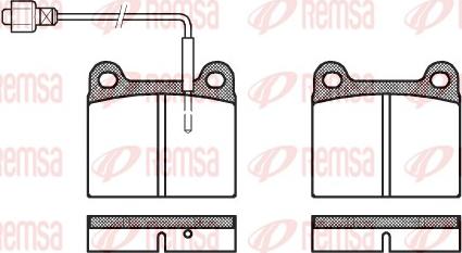 Remsa 0006.02 - Тормозные колодки, дисковые, комплект unicars.by