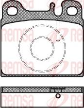 Remsa 0006.88 - Тормозные колодки, дисковые, комплект unicars.by