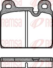 Remsa 0002.30 - Тормозные колодки, дисковые, комплект unicars.by