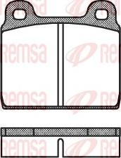 Remsa 0002.20 - Тормозные колодки, дисковые, комплект unicars.by