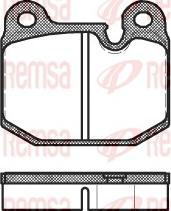 Remsa 0014.10 - Тормозные колодки, дисковые, комплект unicars.by