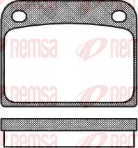 Remsa 0085.00 - Тормозные колодки, дисковые, комплект unicars.by