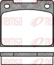 Remsa 0039.00 - Тормозные колодки, дисковые, комплект unicars.by