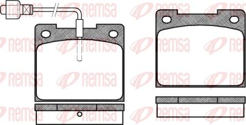 Remsa 0039.02 - Тормозные колодки, дисковые, комплект unicars.by