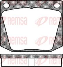 Remsa 0038.00 - Тормозные колодки, дисковые, комплект unicars.by