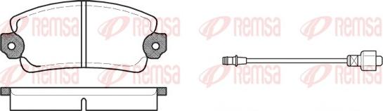 Remsa 0025.12 - Тормозные колодки, дисковые, комплект unicars.by