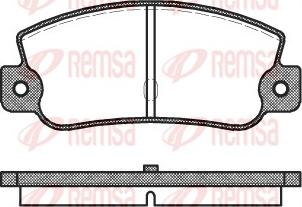 Remsa 0025.30 - Тормозные колодки, дисковые, комплект unicars.by