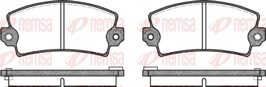 Remsa 0021.06 - Тормозные колодки, дисковые, комплект unicars.by