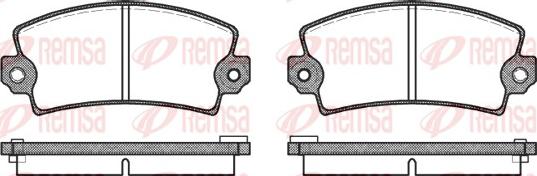 Remsa 0021.16 - Тормозные колодки, дисковые, комплект unicars.by