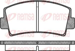 Remsa 0078.00 - Тормозные колодки, дисковые, комплект unicars.by