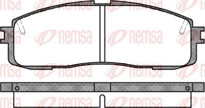 Remsa 0199.10 - Тормозные колодки, дисковые, комплект unicars.by